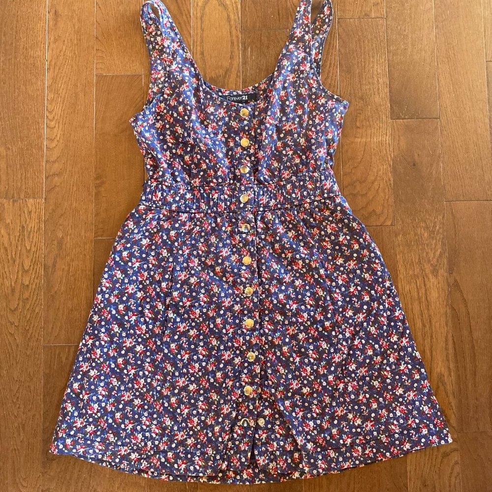Forever 21 Floral Snap Dress
